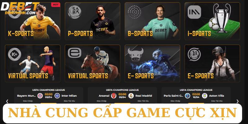 Các nhà cung cấp game thể thao uy tín
