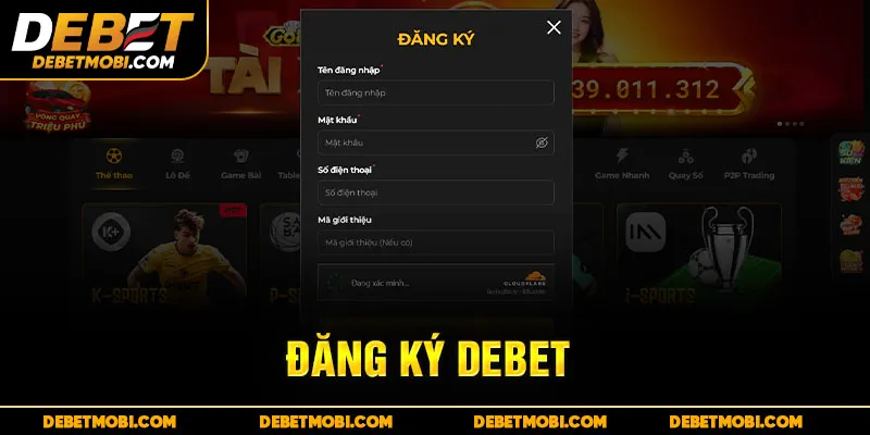 Hướng dẫn đăng ký DEBET